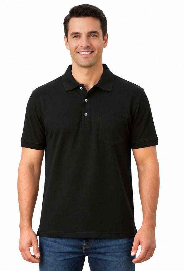 Maglia Uomo Polo Manica Corta NN1 in Cotone 100% a Nido d’Ape con Taschino