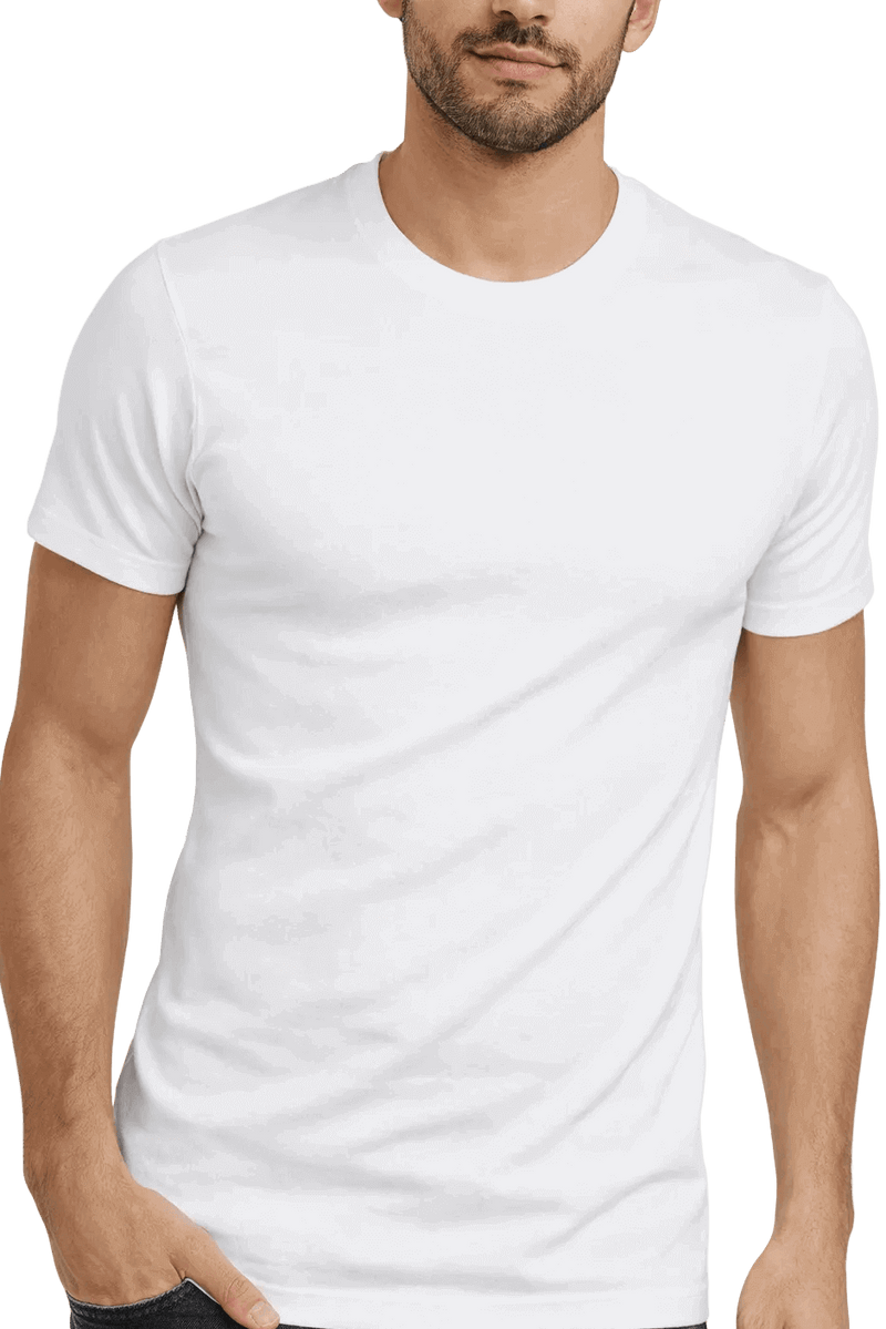 Maglia uomo bianca intimo T-shirt girocollo cotone interlock Enrico Coveri 1200