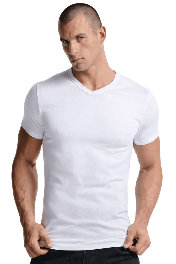 Maglia uomo bianca intimo mezza manica caldo cotone Navigare 112