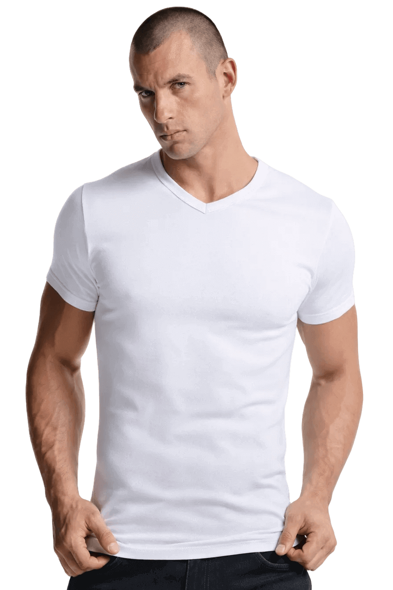 Maglia uomo bianca intimo mezza manica caldo cotone Navigare 112