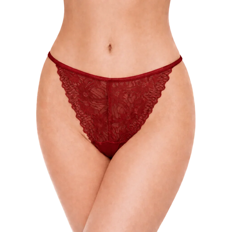 Perizoma Donna Rosso Sexy in Pizzo Diva by Prive 8304
