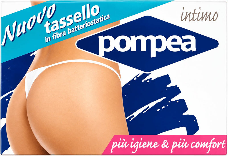 Perizoma Donna Pompea Invisibile Tanga con Laccetto in Microfibra Seamless
