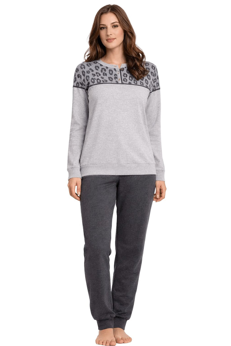 Pigiama Donna in Cotone Felpato Punto Milano Basile 836 – Outlet