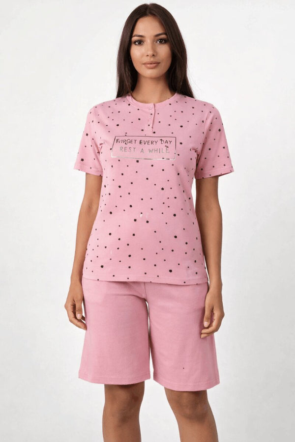 Pigiama Donna Corto Calibrato Karelpiù 4127 in 100% cotone jersey