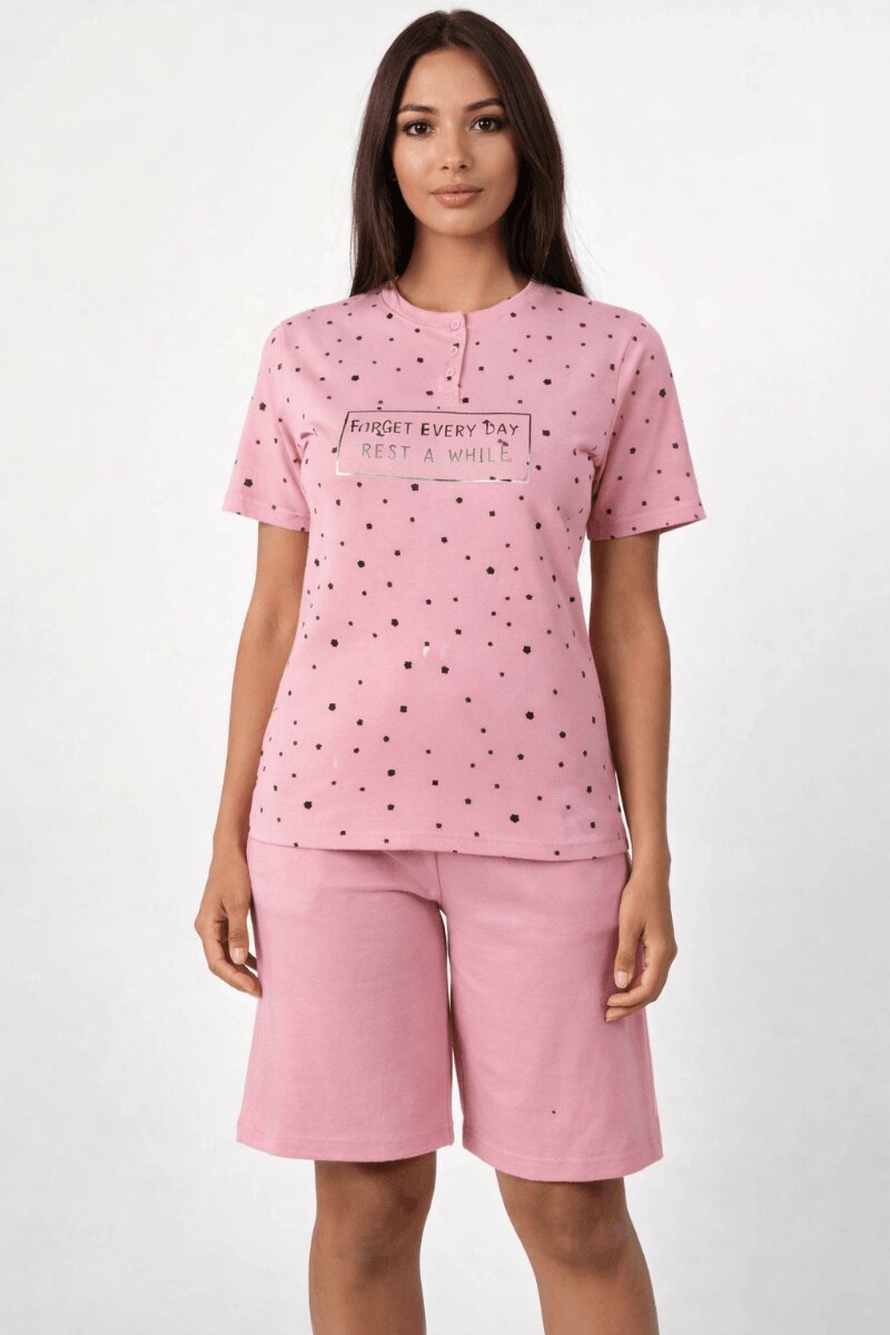 Pigiama Donna Corto Calibrato Karelpiù 4127 in 100% cotone jersey
