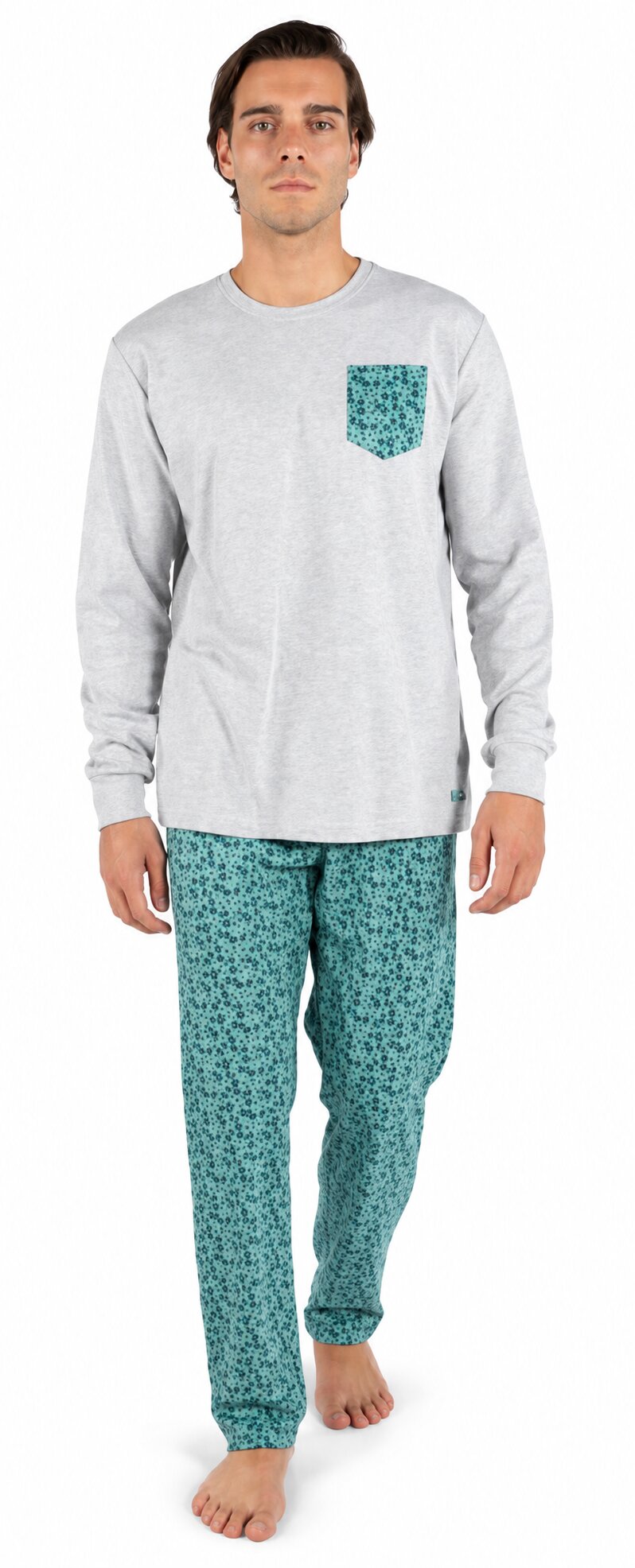Pigiama Uomo Fila 1158 in cotone caldo invernale 100%