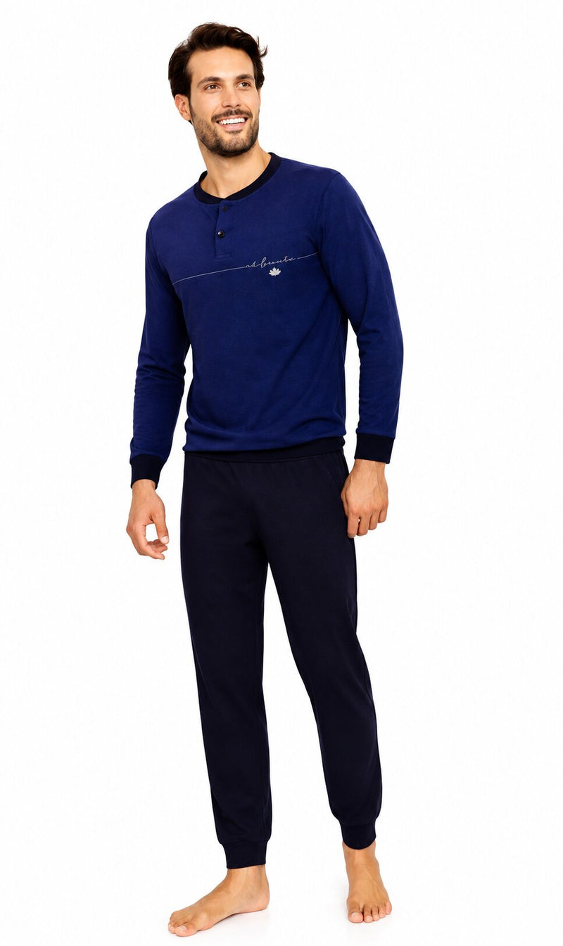 Pigiama Uomo Lungo Il Granchio 360 in Cotone Jersey 100%