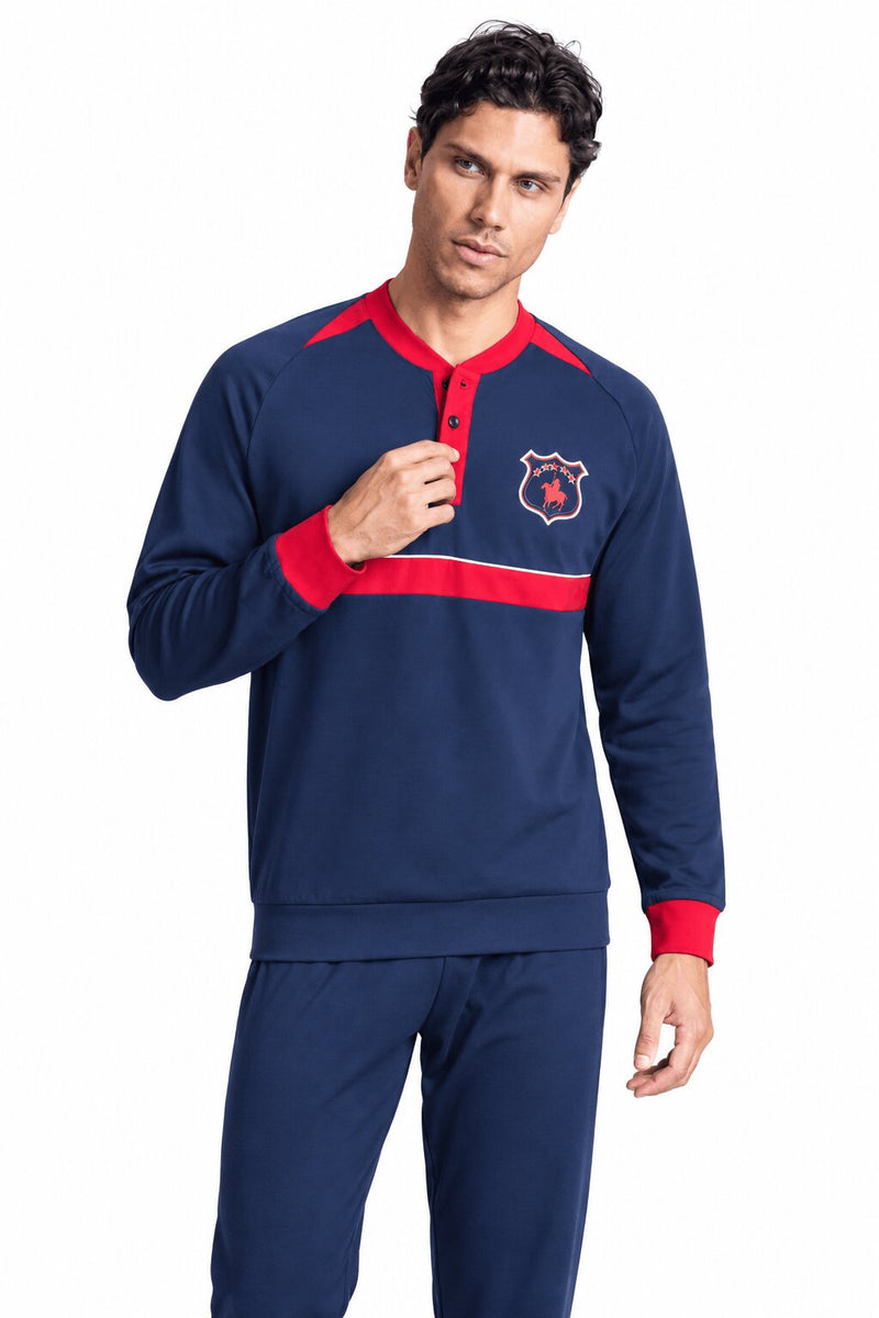 Pigiama Uomo Nottingham Sport 24010 Lungo in Cotone Jersey