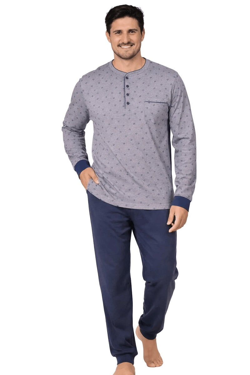 Pigiama intimo uomo lungo cotone jersey calibrato Karelpiù