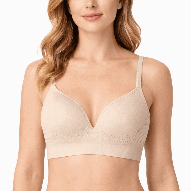 Reggiseno Donna Nudo Imbottito Senza Ferretto in Microfibra Ouno