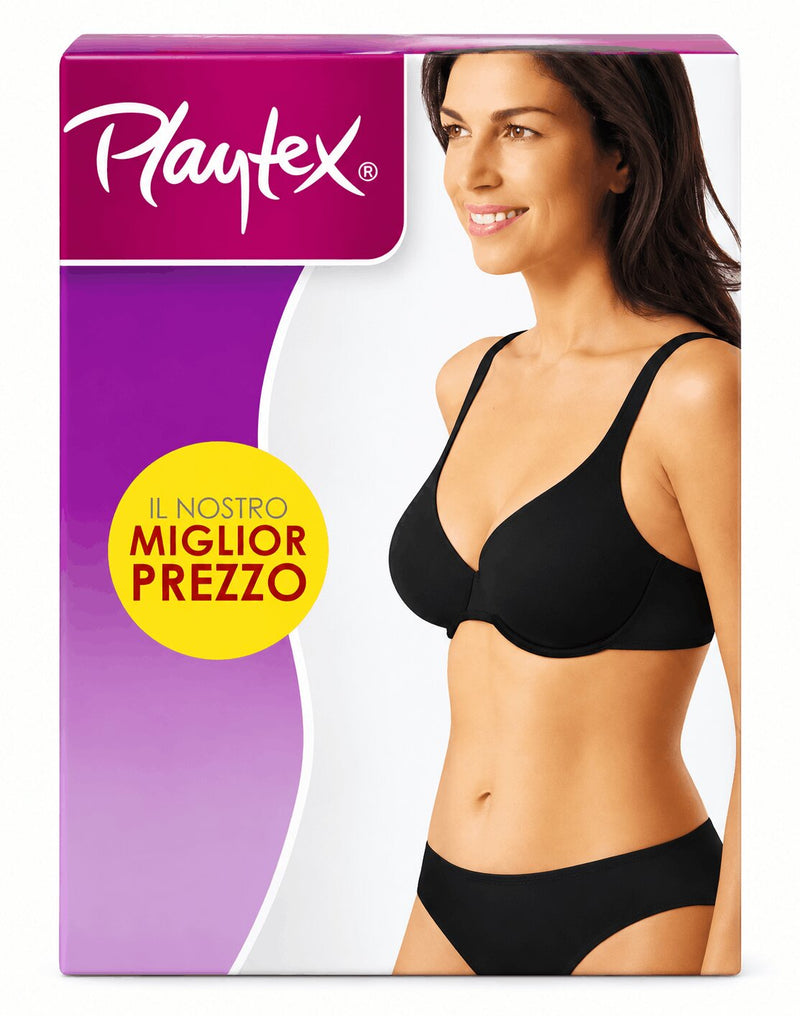Reggiseno Balconcino Donna Playtex 503 Coppa B Preformato in Microfibra