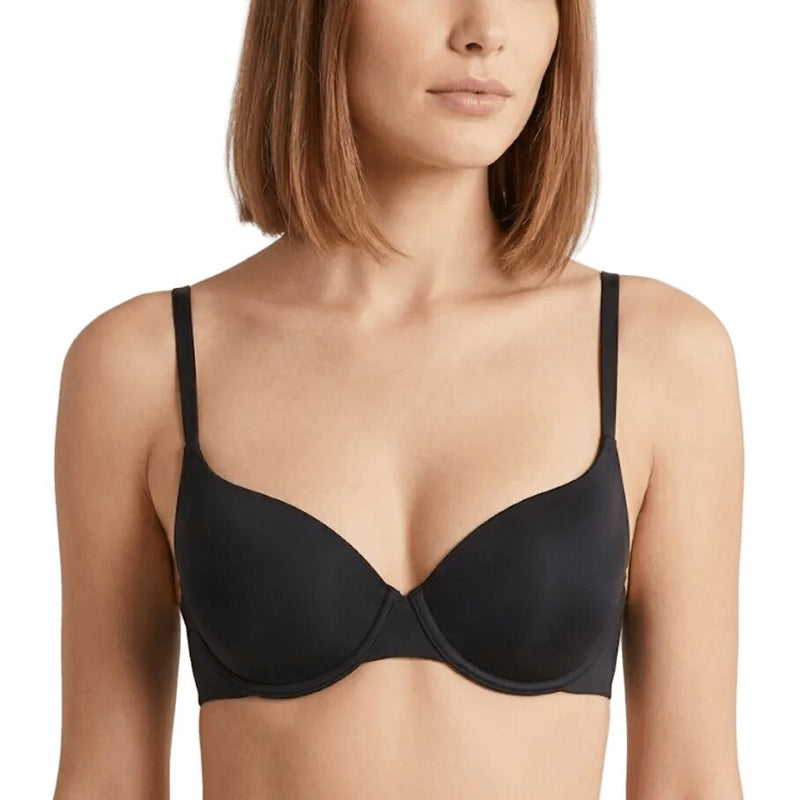 Reggiseno Balconcino Mousse Nero con Ferretto Coppa C Lormar