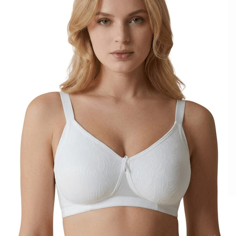 Reggiseno Bianco Selene Betty Senza Ferretto Coppa C Modellante Fascia Alta