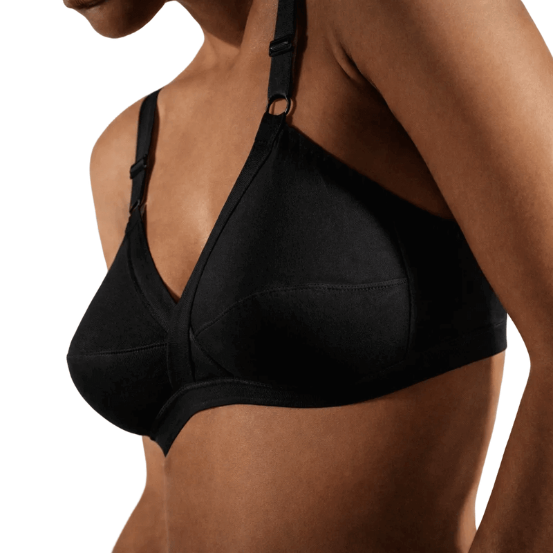 Reggiseno Donna Nero Incrociato 100% Cotone 142 by Gios