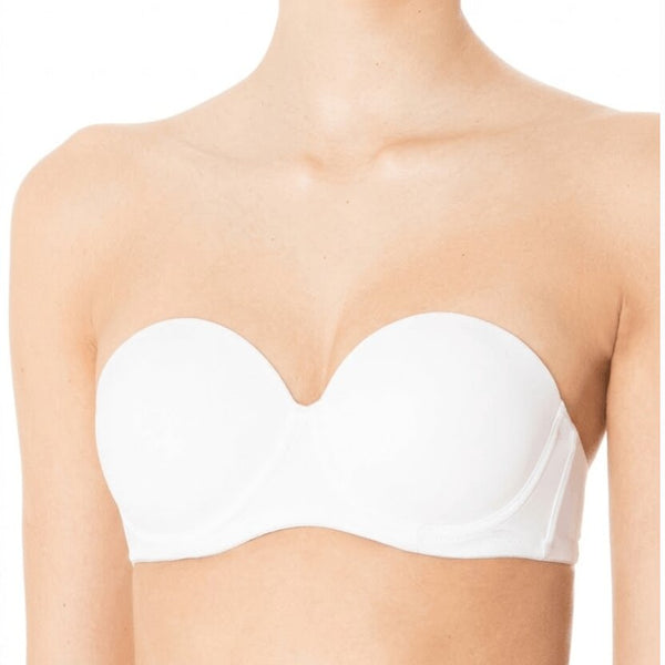 Reggiseno Infiore 2005 Bianco Donna Fascia Imbottita con Ferretto e Spalline Removibili