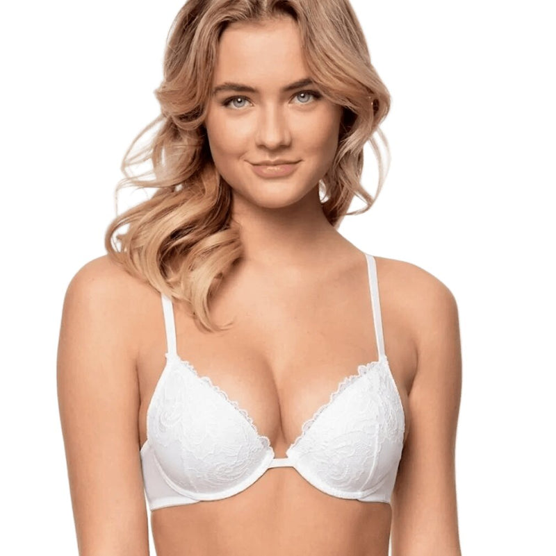 Reggiseno Infiore Bianco 5000 Push-up con Ferretto in Pizzo Coppa B 
