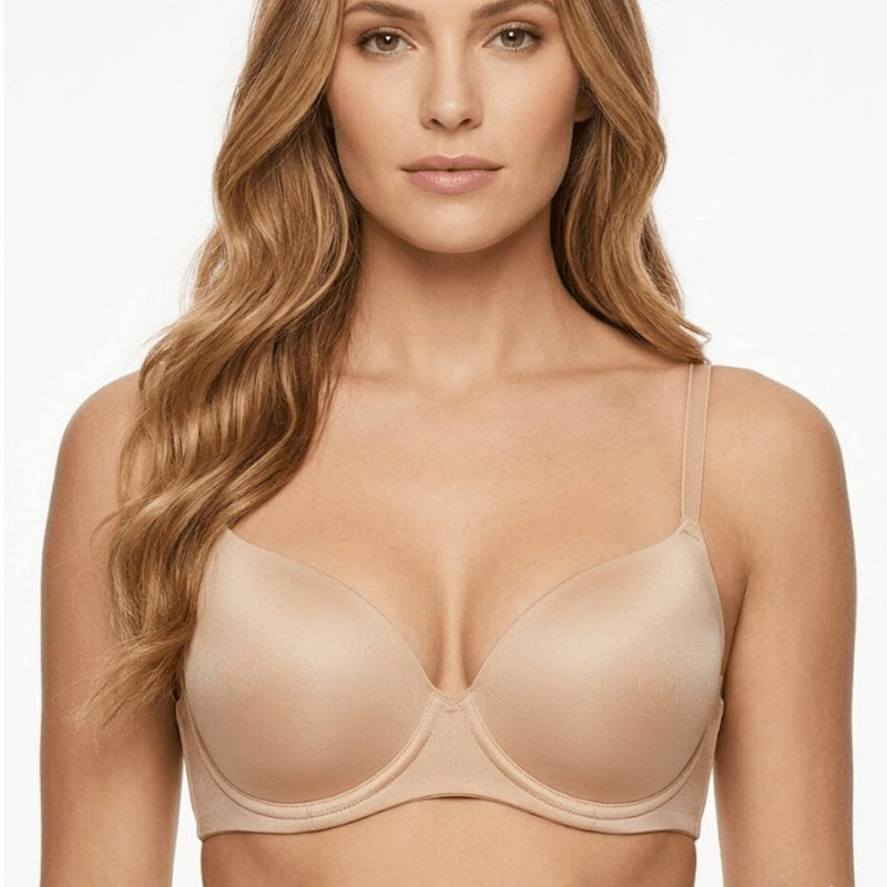 Reggiseno Love and Bra Frida Beige | Balconcino Imbottito con Ferretto Microfibra Coppa C