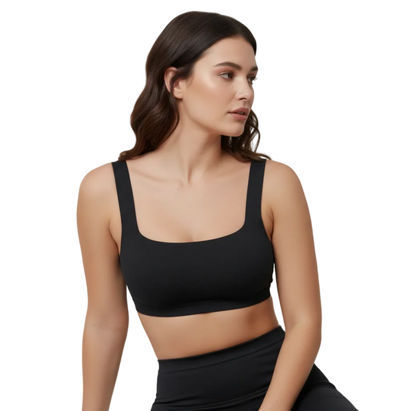 Reggiseno Nero Brassiere Pompea Comfort Size in Microfibra Senza Cuciture