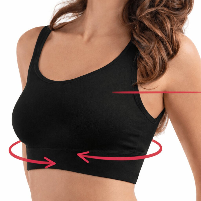 Reggiseno Nero brassiere Beauty Secret realizzato in microfibra seamless elasticizzata