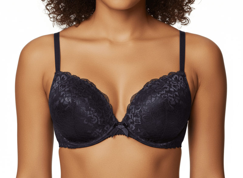 Reggiseno Push-Up Donna Gianmarco Venturi Elettra Imbottito in Pizzo Coppa B