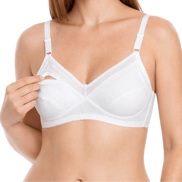 Reggiseno per Allattamento in Cotone SièLei Art. 30 Bianco