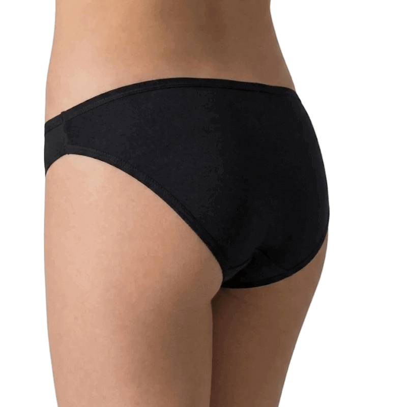Retro Slip intimo nero donna mini vita bassa cotone elasticizzato Cotonella 3165