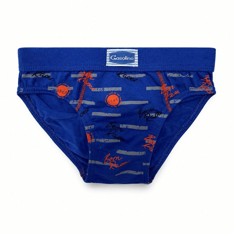 Slip Bimbo Cotone Gasolino Blu | Confezione 3 Pezzi