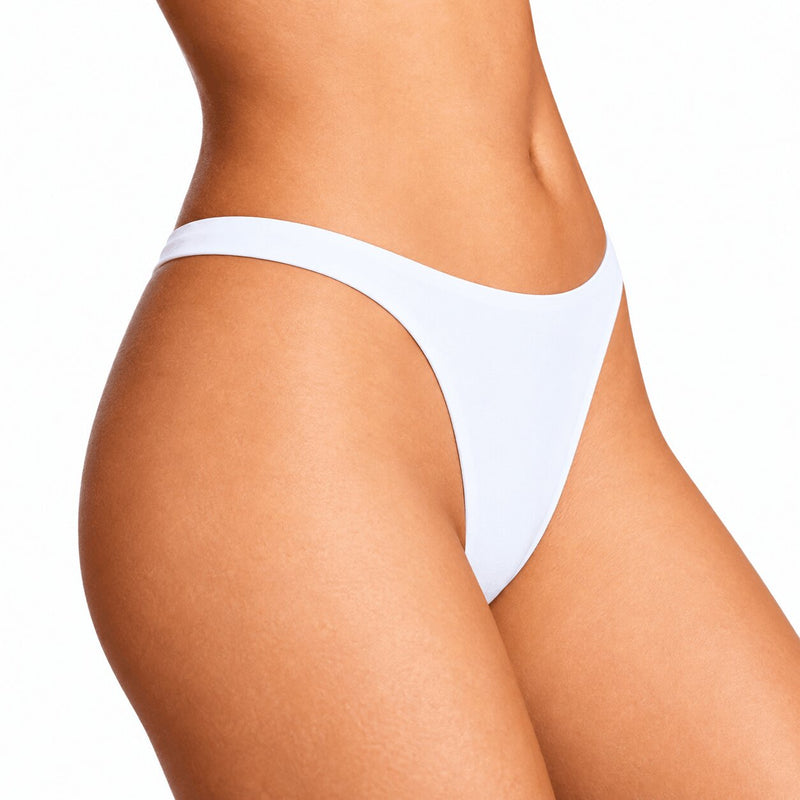 Slip Brasiliano Donna Chiaro di Luna Cedro in Microfibra Liscia Senza Elastici