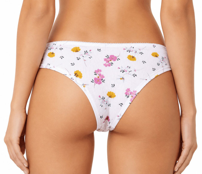 Slip Brasiliano Donna Jadea 6208 in Cotone Elasticizzato Fantasia Blu