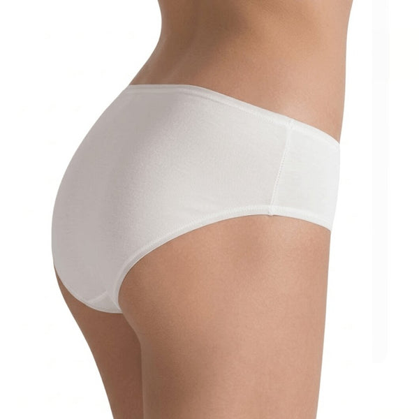 Slip Donna Bianco Midi Cotone Elasticizzato Cotonella 3940