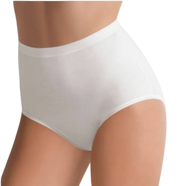 Slip Donna Bianco Culotte Vita Alta in Cotone Elasticizzato Cotonella 3941