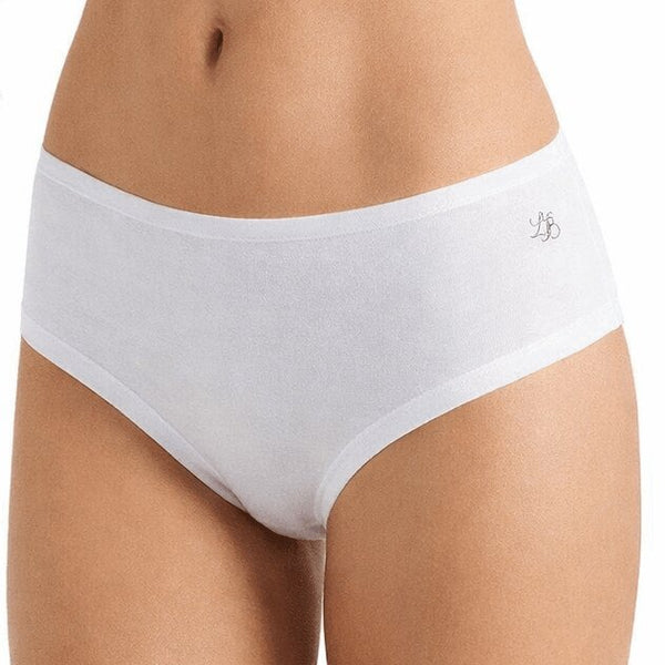 Slip Donna Bianco Midi in Cotone Modal Laura Biagiotti 92005