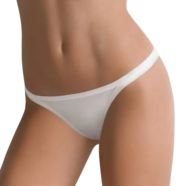 Slip Donna Cotonella Bianco Tanga in Cotone Elasticizzato Cotonella 3364 