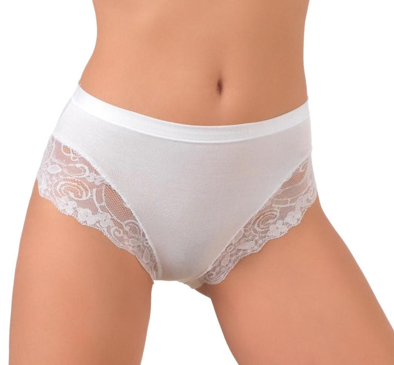 Slip Donna Jadea 521 Sgambato in Cotone Modal con Pizzo