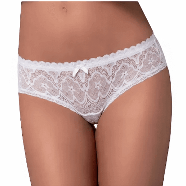Slip Donna Love and Bra Bianchi in Cotone Modal e Inserti in Pizzo Miriam