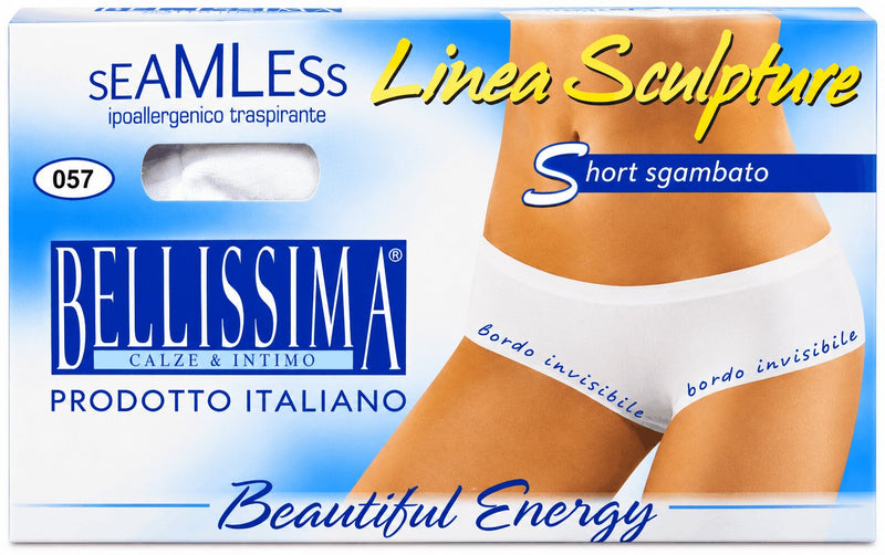 Slip Donna Short Bellissima 057 sgambato seamless in microfibra