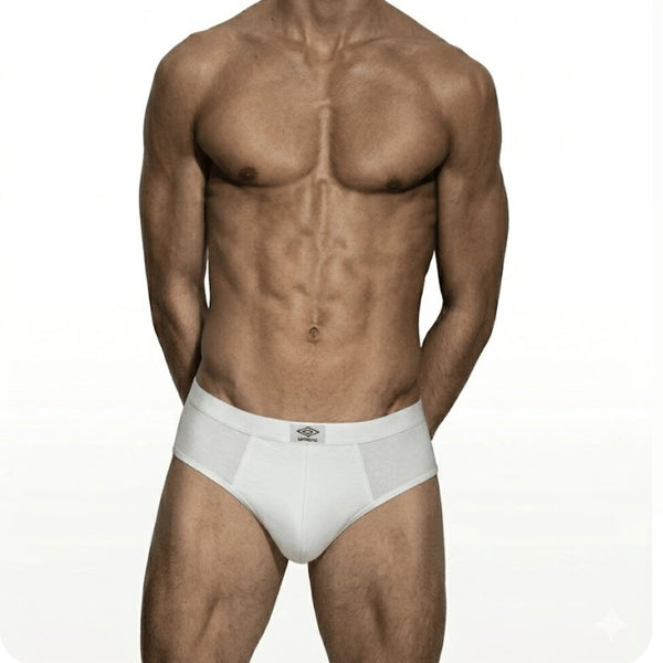 Slip Uomo Bianco in Cotone Elasticizzato Umbro Art. 600