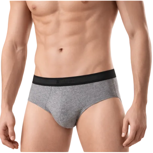 Slip Uomo Grigio in Cotone Elasticizzato Cotonella 2383 
