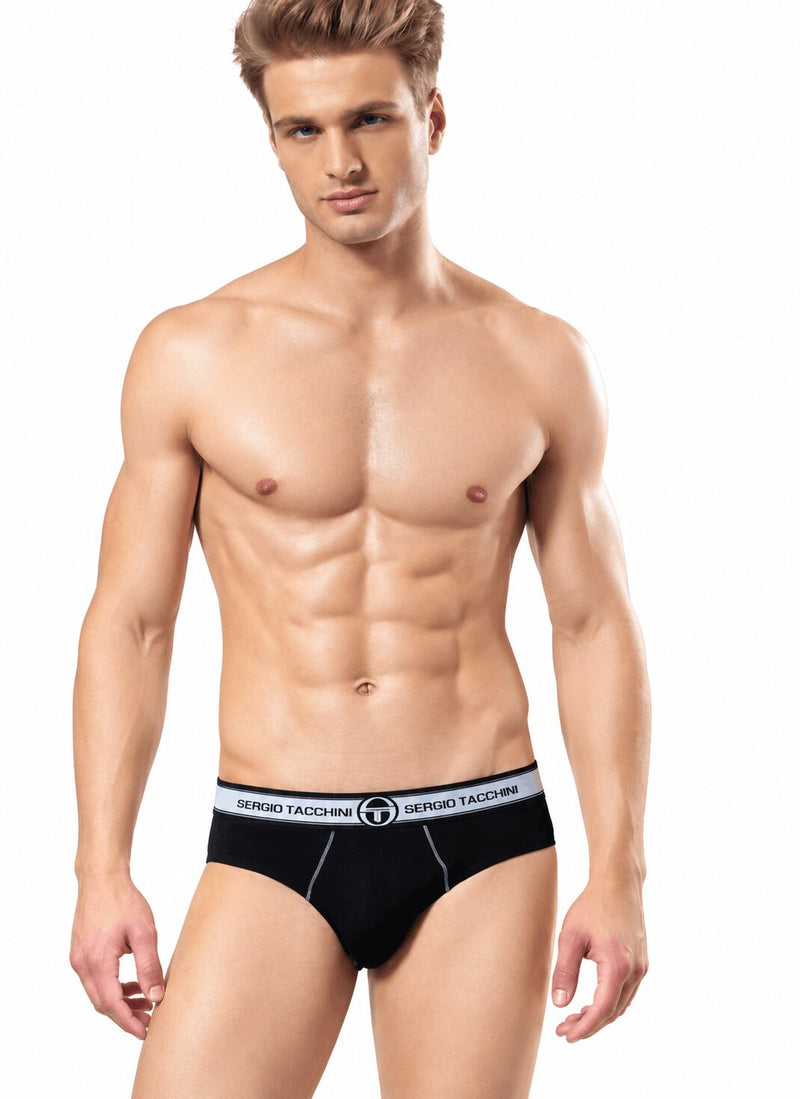 Slip Uomo Sergio Tacchini 9001 in Cotone Elasticizzato - Confezione 6 Pezzi