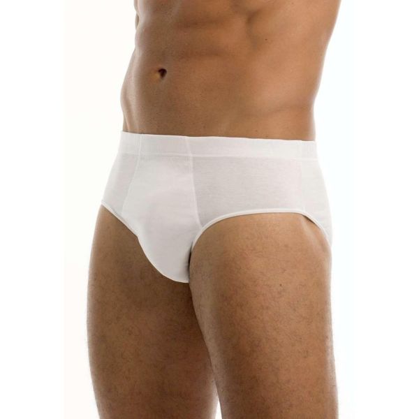 Slip Uomo in Filo di Scozia Bianco Garda 954 – Confezione 6 Paia