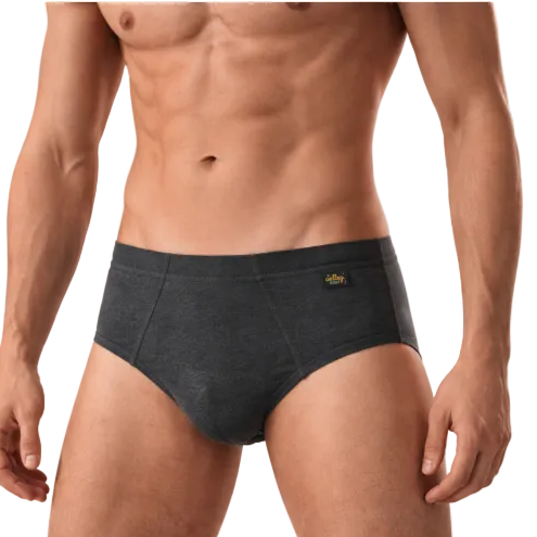Slip Uomo  Grigio in Filo di Scozia Ciellegi 1500 Colorato