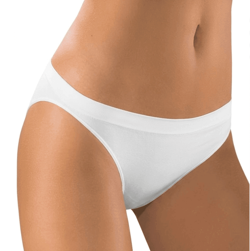 Slip intimo Bianco donna vita bassa seamless microfibra Bellissima 015