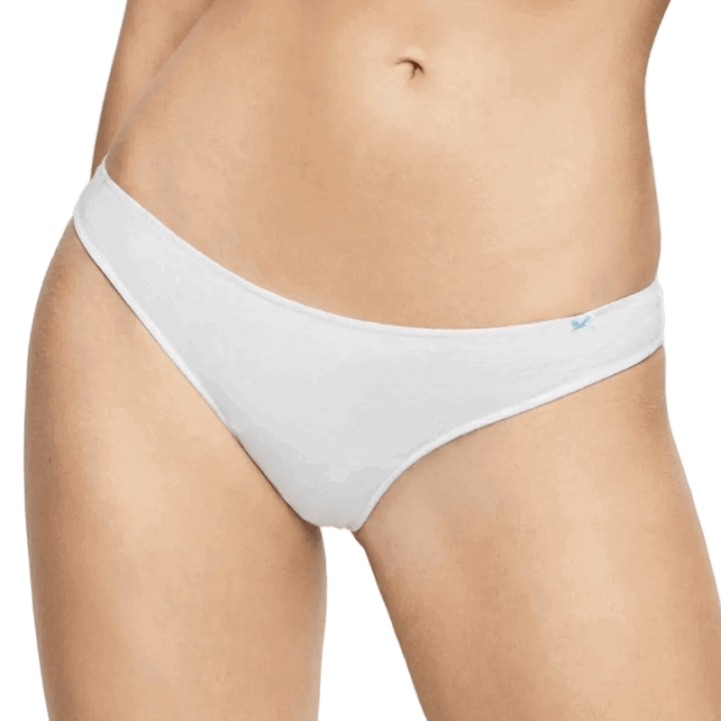 Slip intimo bianco donna brasiliano cotone elasticizzato Infiore Hip 870