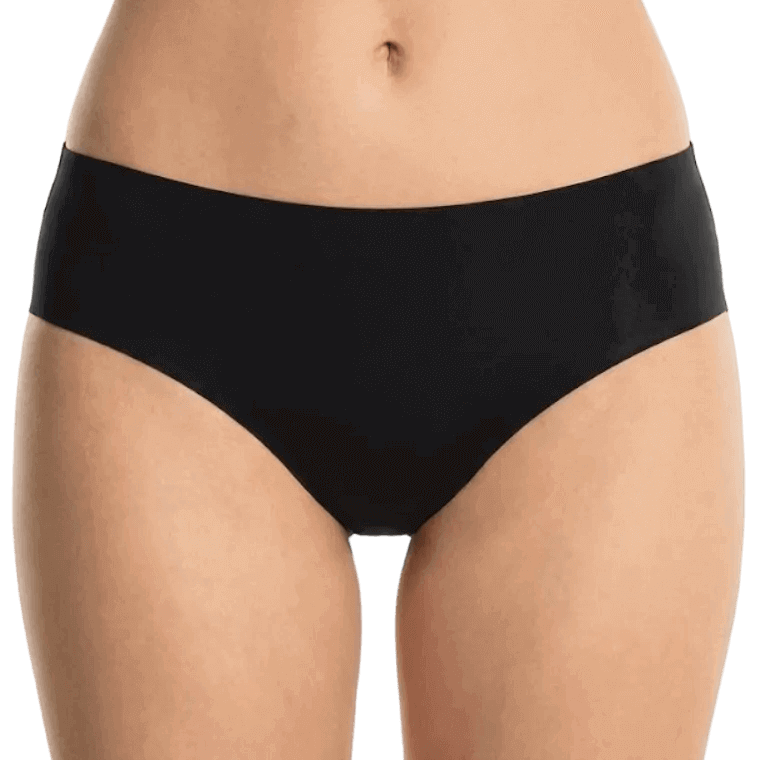 Slip intimo nero donna microfibra seamless Ouno 9011