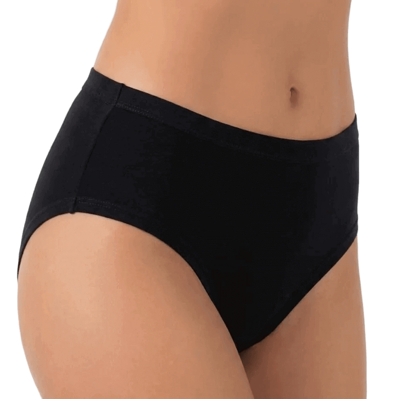 Slip intimo nero donna midi cotone modal Jadea 786