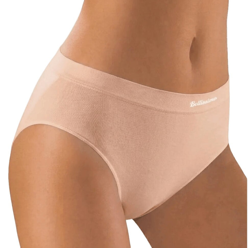 Slip intimo nudo donna Bellissima culotte alta seamless microfibra 017