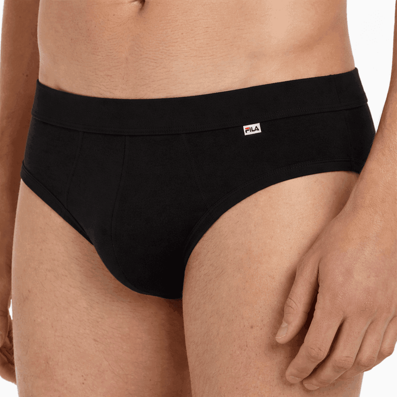 Slip uomo Nero Fila 5263 in cotone elasticizzato linea sportivo