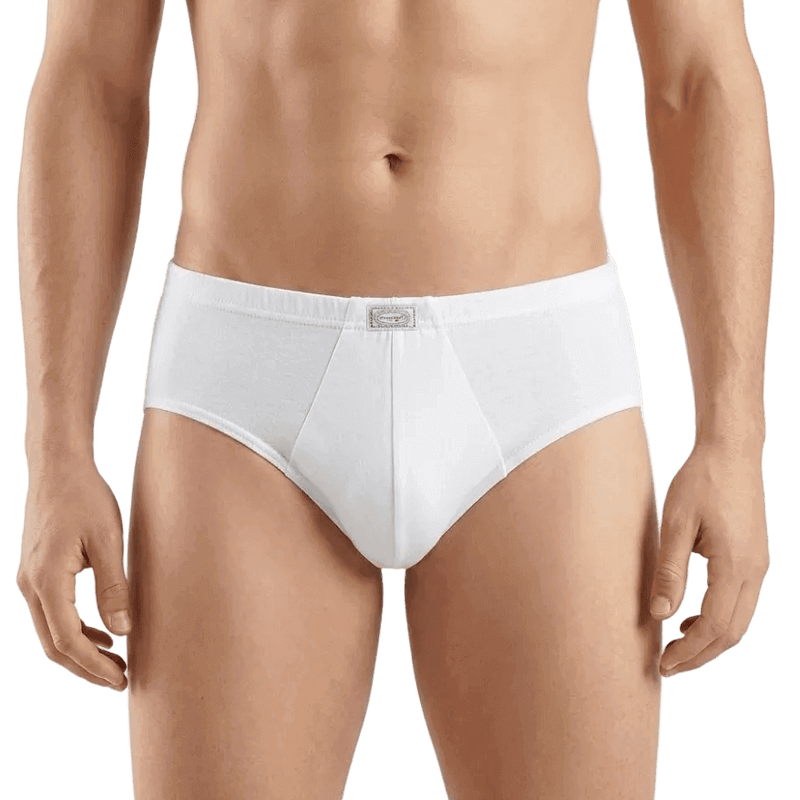 Slip uomo bianco intimo midi cotone filo di Scozia Cagi 1291