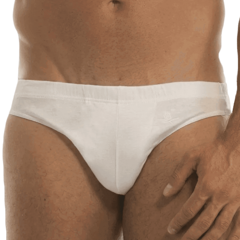 Slip uomo bianco sgambati in 100% cotone mercerizzato Garda Art. 925
