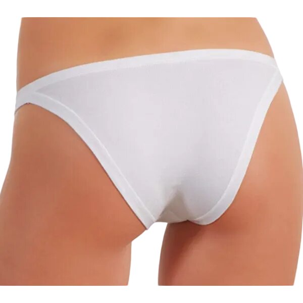 Tanga Donna Jadea bianco in Cotone Modal 507 – Confezione 6 Pezzi